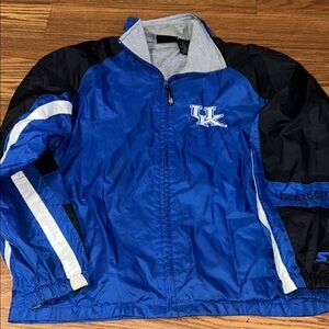 Vintage 90s UK Kentucky Wildcats Starter Windbreaker Jacket Nylon Men's Med‎
